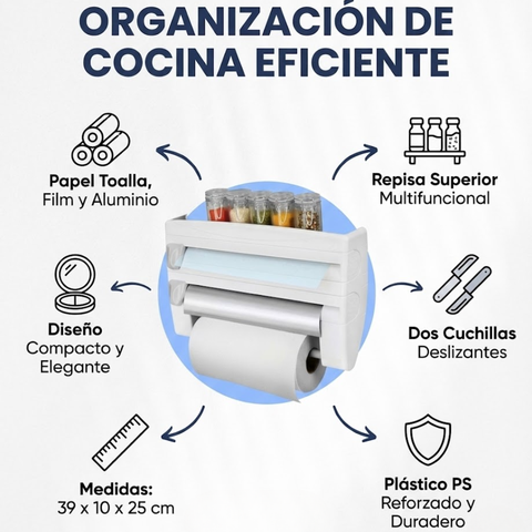 Dispensador de papel para cocina