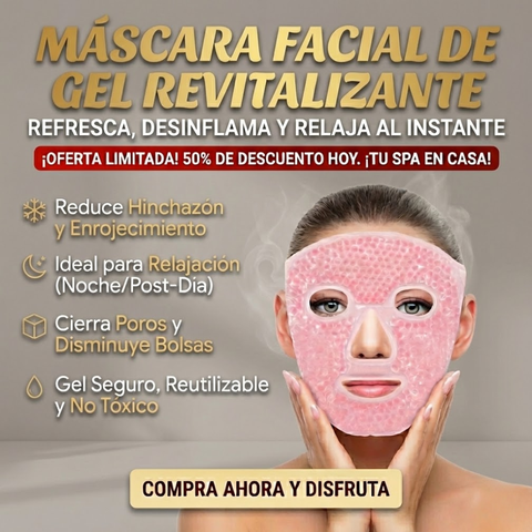 Máscara Fría Facial de Gel